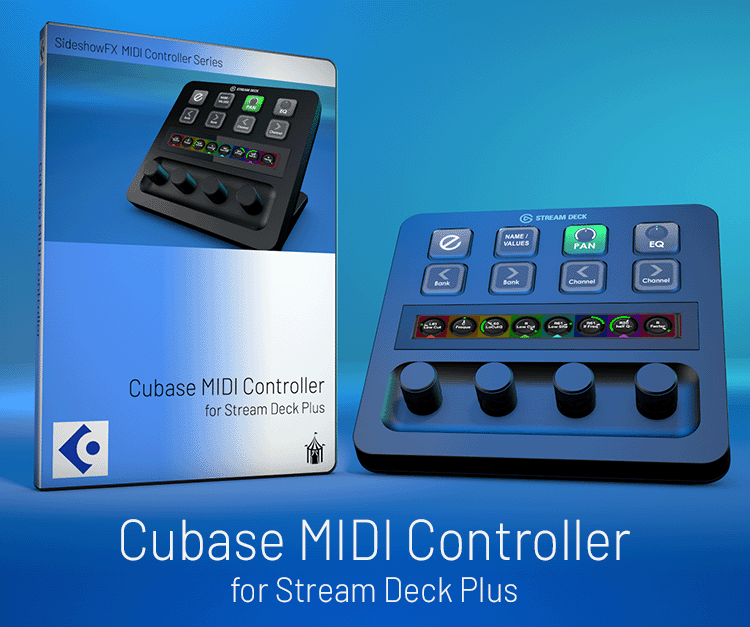 Cubase MIDI Controller for Stream Deck Plus V1.2 — sideshowfx